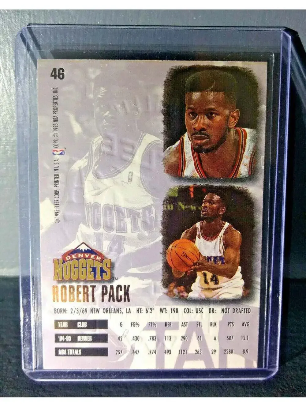 1995-96 Robert Pack Fleer Ultra Gold Medallion #46 Basketball Card